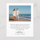 Budget 3 Foto Collage Wedding Danke, Script (Rückseite)