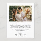 Budget 3 Foto Collage Wedding Vielen Dank Flyer (Rückseite)