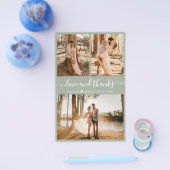 Budget 3 Foto Collage Wedding Vielen Dank Flyer (Einzeln)