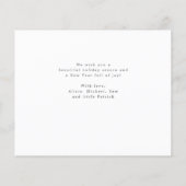 Budget 3 Foto Collage Weihnachtskarte (Rückseite)