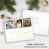Budget 3 Foto Collage Weihnachtskarte Flyer