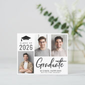 Budget 3 Foto Fettschrift Abschluss Ankündigung (Stehend Vorderseite)