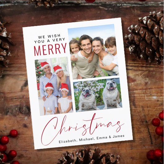 Budget 3 Foto Frohe Weihnachtskarte