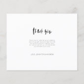 Budget 3 Foto Minimalistisch Hochzeit Vielen Dank (Rückseite)