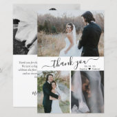 Budget 3 Foto Skript Hochzeit Vielen Dank Papier (Vorne/Hinten)