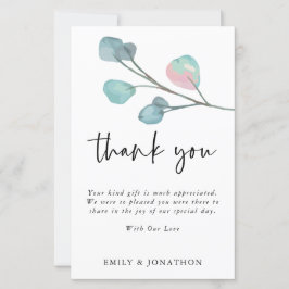 BUDGET 3 Foto Zitat Eukalyptus Hochzeit Dank