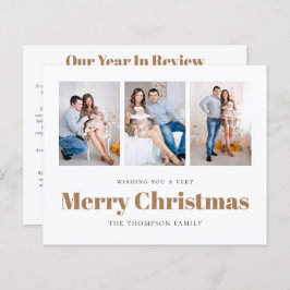 BUDGET 3 Fotos Family Newsletter Weihnachtskarte