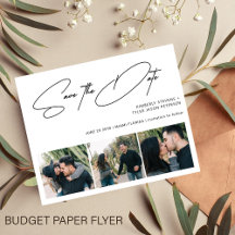 Budget 3 Fotos moderne Hochzeit sparen das Datum