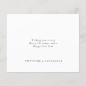 BUDGET 3 Fotos Verheiratet Frohe Weihnachtskarte (Rückseite)