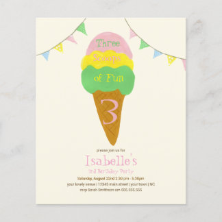 Budget 3 Fun-Scoops 3. Geburtstag Party