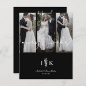 Budget 3 Hochzeiten Fotos sammeln vielen Dank Zita (Vorne/Hinten)