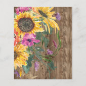 Budget 40. Geburtstag Barnholz Sonnenblumen & Lich (Rückseite)