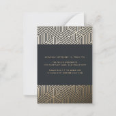 Budget 40. Geburtstag einfache stilvolle und elega Mitteilungskarte (Rückseite)