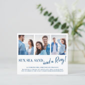 Budget 4 Foto Beach Verlobung Ankündigung (Stehend Vorderseite)