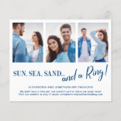 Budget 4 Foto Beach Verlobung Ankündigung (Vorderseite)