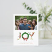 Budget 4 Foto Collage Familie Weihnachtsgrüße (Stehend Vorderseite)