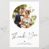 Budget 4 Foto Collage Hochzeit danke Flyer (Vorne)