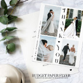 Budget 4 Foto Collage Hochzeit danke Flyer