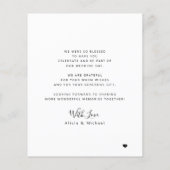 Budget 4 Foto Collage Hochzeit danke Karte (Rückseite)