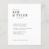 Budget 4 Foto Collage Moderne Hochzeitseinladung (Vorderseite)