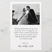 Budget 4 Foto Collage Wedding Danke, Script Flyer (Hinten)