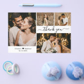 Budget 4 Foto Collage Wedding Danke, Script Flyer (Einzeln)