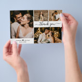 Budget 4 Foto Collage Wedding Danke, Script Flyer (Handgriff)
