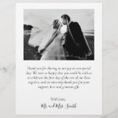 Budget 4 Foto Collage Wedding Danke, Script Flyer (Hinten)