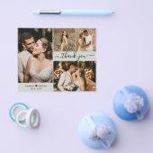 Budget 4 Foto Collage Wedding Danke, Script Flyer (Einzeln)