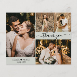 Budget 4 Foto Collage Wedding Danke, Script Flyer
