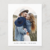 Budget 4 Foto Elegante Moderne Hochzeit Flyer (Vorne)