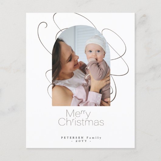 Budget 4 Foto Frohe Weihnachtskarte Flyer (Vorne)