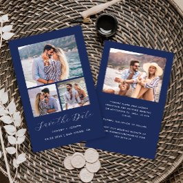 Budget 4 Foto Navy Blue Save the Date