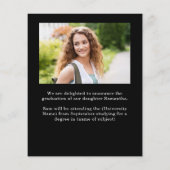 Budget 4 Foto Weißes Gold 2025 Abschluss Ankündigu (Rückseite)