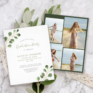 Budget 4 Fotos Abschlussfeier-Einladung Flyer