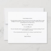 Budget 4 Fotos Minimalistisch Moderne Hochzeit (Rückseite)