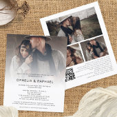 Budget 4 Fotos Overlay QR Code Bohemisch Hochzeit