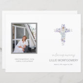 Budget 4-Seiten-Programm zur Blume der Bestattungs (Vorne/Hinten)