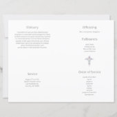 Budget 4-Seiten-Programm zur Blume der Bestattungs (Rückseite)