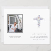 Budget 4-Seiten-Programm zur Blume der Bestattungs (Vorderseite)