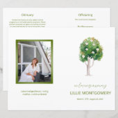 Budget 4-seitiges Magnolia-Tree-Bestattungsprogram (Vorne/Hinten)