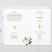 Budget 4-seitiges Magnolia-Tree-Bestattungsprogram (Rückseite)