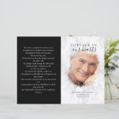 Budget 4-seitiges Marble Funeral Programm (Stehend Vorderseite)