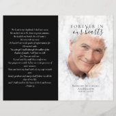 Budget 4-seitiges Marble Funeral Programm (Vorderseite)