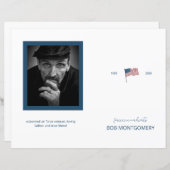 Budget 4-seitiges Programm für die Beerdigung des  (Vorne/Hinten)