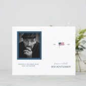 Budget 4-seitiges Programm für die Beerdigung des  (Stehend Vorderseite)