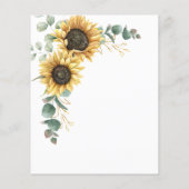 Budget 50 Fabulous Eukalyptus Sunflower Birthday (Rückseite)