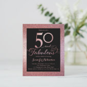 Budget 50 Fantastische Rose Goldener Geburtstag Ei (Stehend Vorderseite)