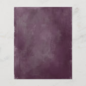 Budget 50 Jahre Jubiläum Einladung Lila rosa Blüte (Rückseite)