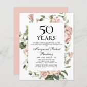 Budget 50 Jahre Jubiläum Rosa Blumenladen (Vorne/Hinten)